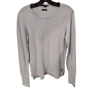 Armani Exchange Women’s Light Blue Cashmere/ Cotton Sweater Sz M EUC